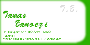 tamas banoczi business card